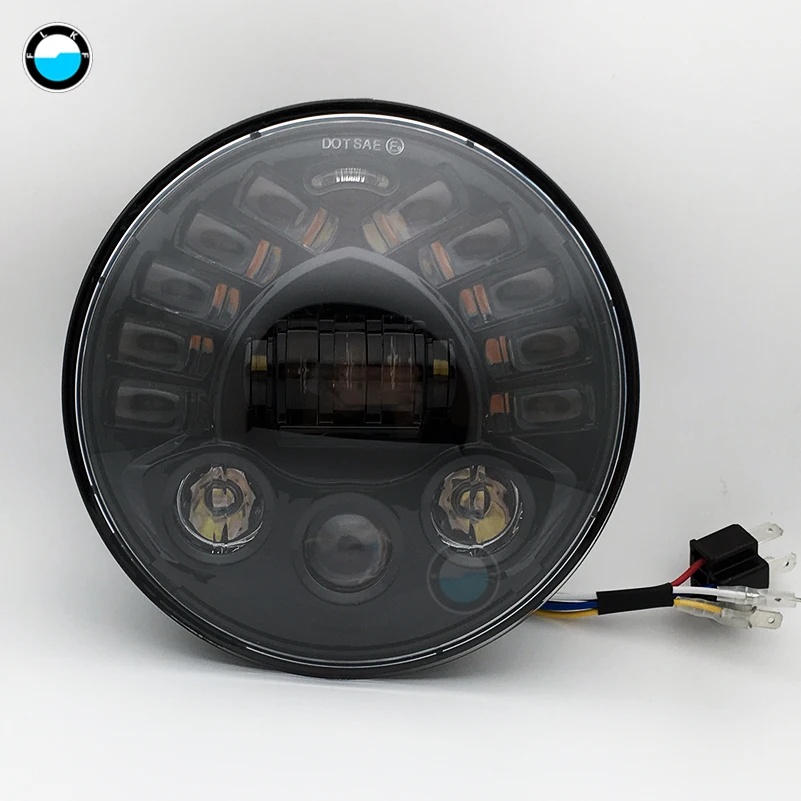 7 дюймов светодиодный фары с DRL поворотными сигналами для Jeep Wrangler JK CJ TJ LJ Hummer H1 H2 Dodge Toyota FJ Cruiser 07-14