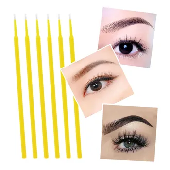 

100 PCS ATOMUS Micro Brushes Swab Lint Free Tattoo Permanent Supplies Cleaning Stick Cotton Swab Eyelash Brush