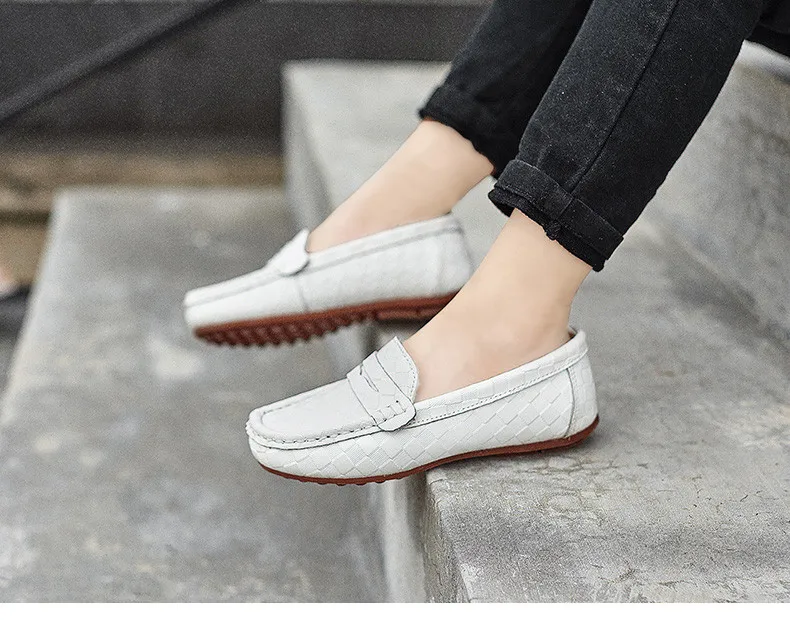 2020 Spring Genuine Leather Kids Shoes for Boys Mocassins Fashion Soft Children Shoes For Boy Casual Flat Slip On Loafers (13)
