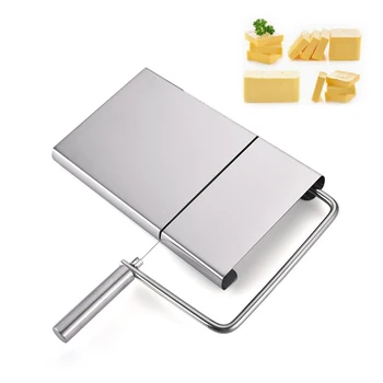 

16 Pcs Stainless Steel Wire Cheese Slicer Cutter Butter Cutting Serving Board for Hard Cheese Sausage Vegetable Wholesale K1