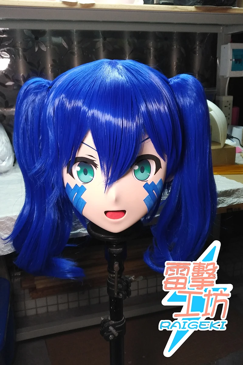 (RAIGEKI MAKS 17) Resin 3/4 Head Female/Girl Kigurumi Anime Cosplay Masks Crossdress Japan Role Lolita Crossdresser DOLL BJD Cos |