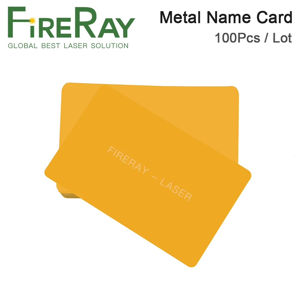 Fireray 100 шт./лот визитная карточка Многоцветный алюминиевый сплав металлический