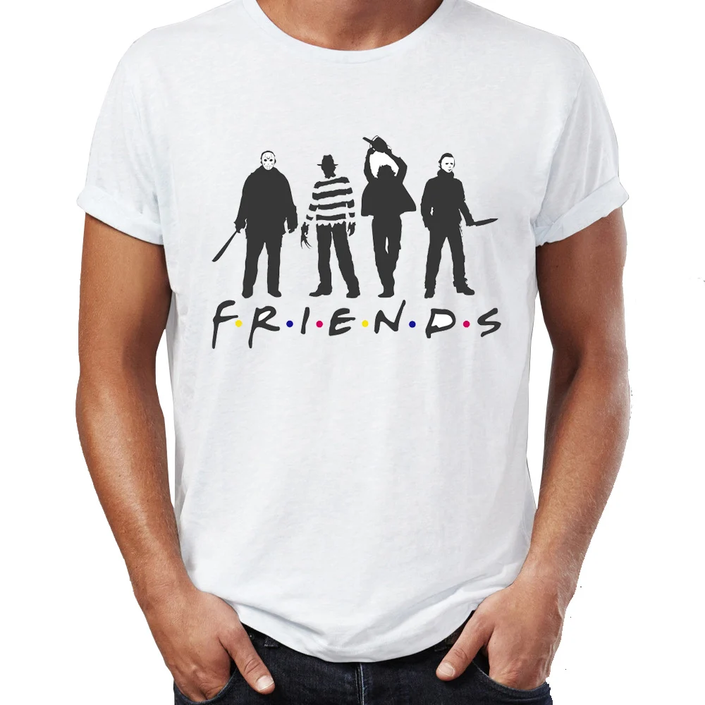 Men's T Shirt Horror Friends Funny 