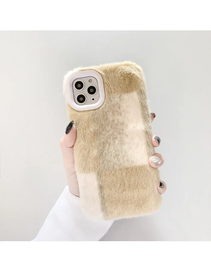 GlamPhone чехол прошитый плюшевый чехол для телефона для iPhone11Pro/Max X XS Max XR Мягкий силиконовый чехол для iPhone11 7 8 6 6s Plus чехол