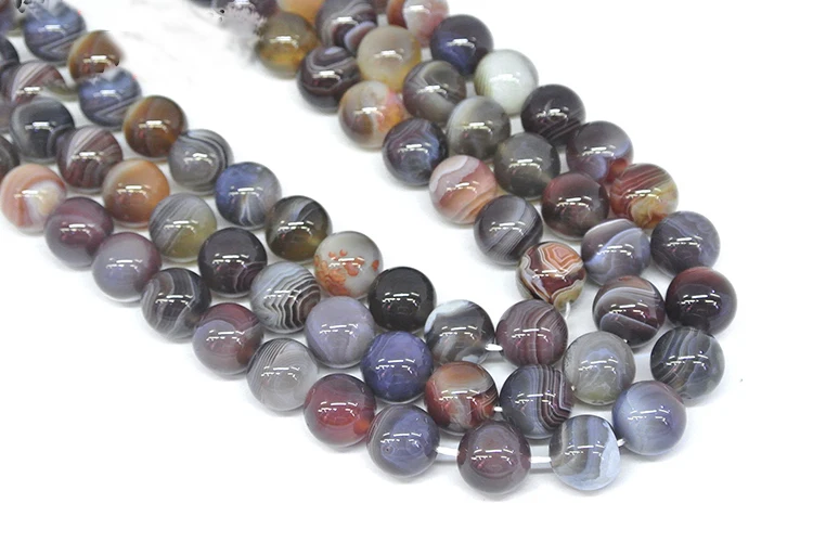 1Strands  Natural Botswana Onyx Round Loose Beads DIY Necklaces Bracetls Beads 15