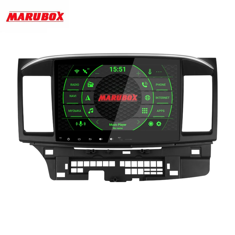 Штатная магнитола для MITSUBISHI Lancer-, MARUBOX KD1105, Штатное головное устройство для MITSUBISHI Lancer, Android 9.0, Восьмиядерный процессор,встроенный DSP,IPS экран, Встроенная 64GB, BlueTooth
