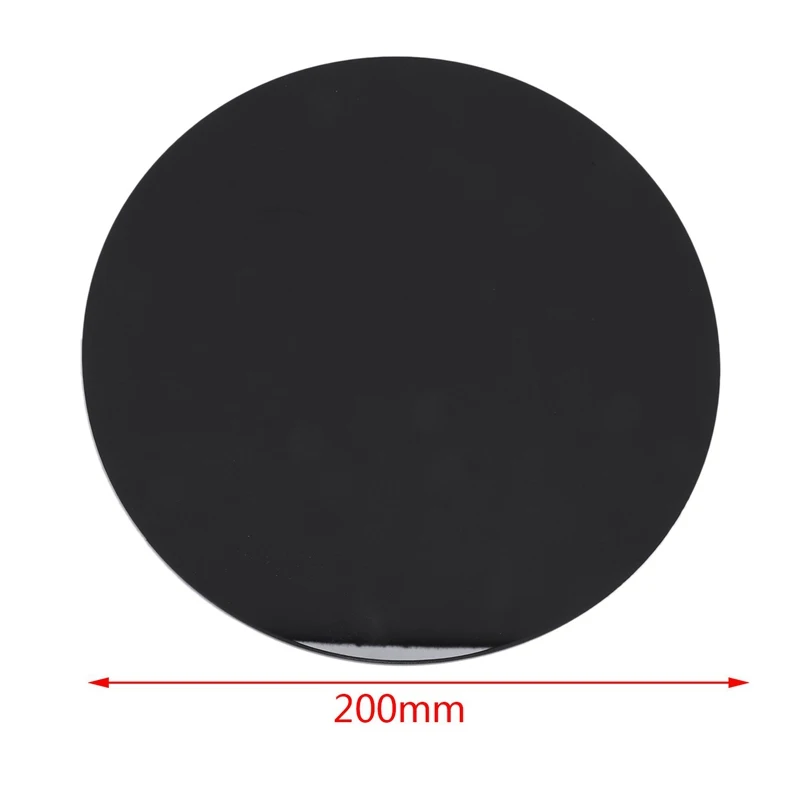 Black 3mm Acrylic Plastic Circular Plate Laser Cutting Round Mirror