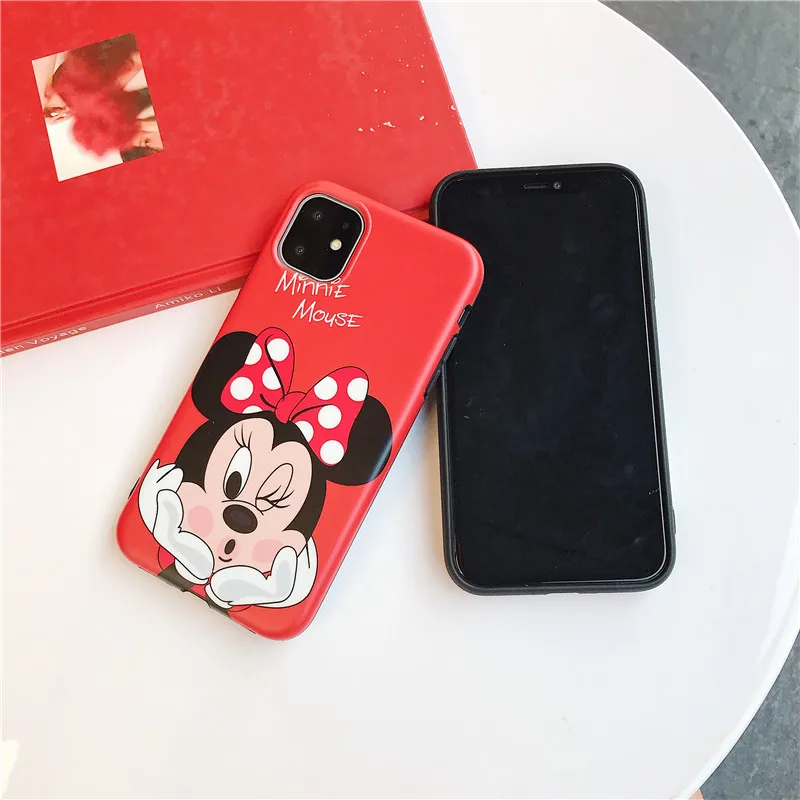 Ourpho мягкий imd чехол для телефона iphone Xs Max 11Pro с мультяшным рисунком 6 7 8 plus милый