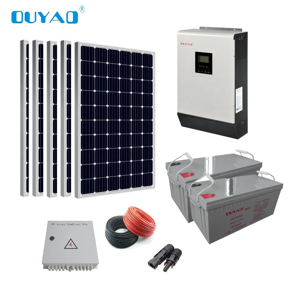Complete home solar power system / solar kit off grid 1KW / grid tie