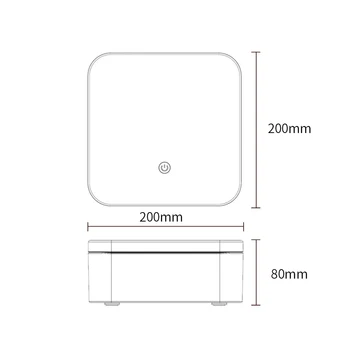 

UVC Light Disinfection Case Aromatherapy Diffuser Wireless Induction Fast Charging LED Makeup Mirror Multi-function