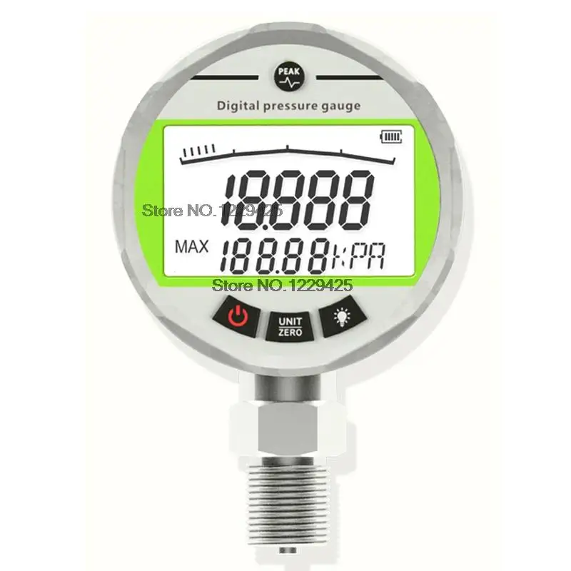 

0,1 0,2 0,4 1 точный Интеллектуальный прецизионный цифровой манометр вакуумный водонепроницаемый гидравлический манометр ударопрочный