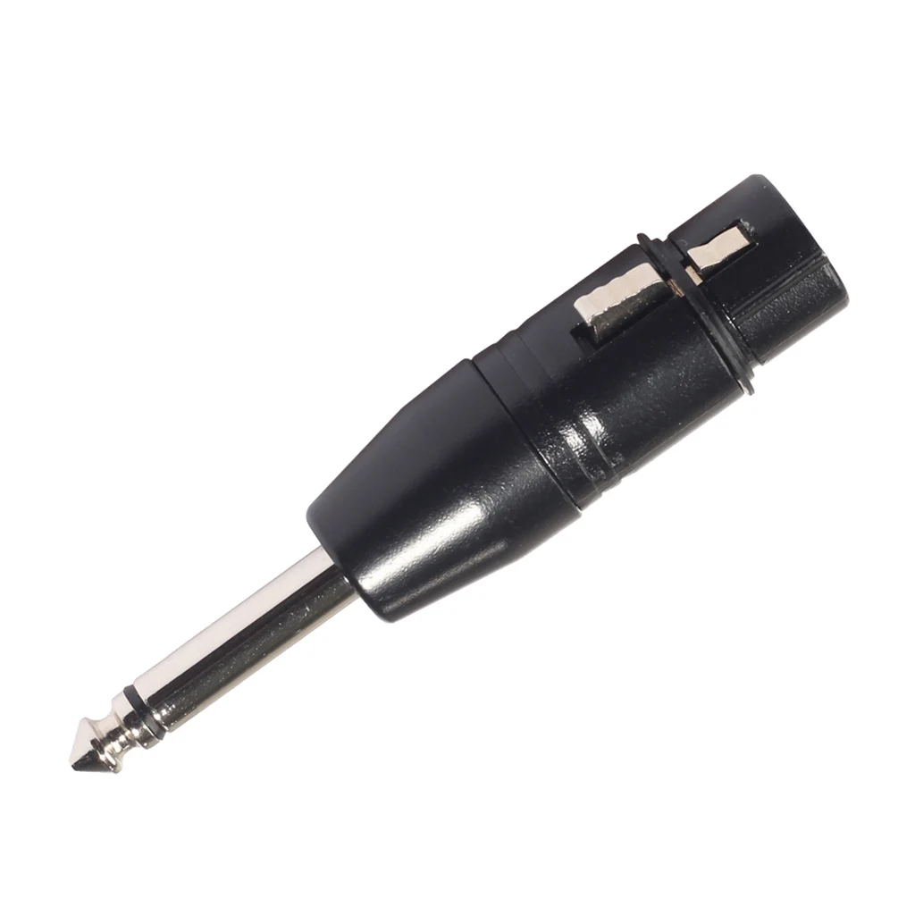 3 Pin XLR Female to 6.35mm Male Mono Jack Lead Adapter Microphone Leader