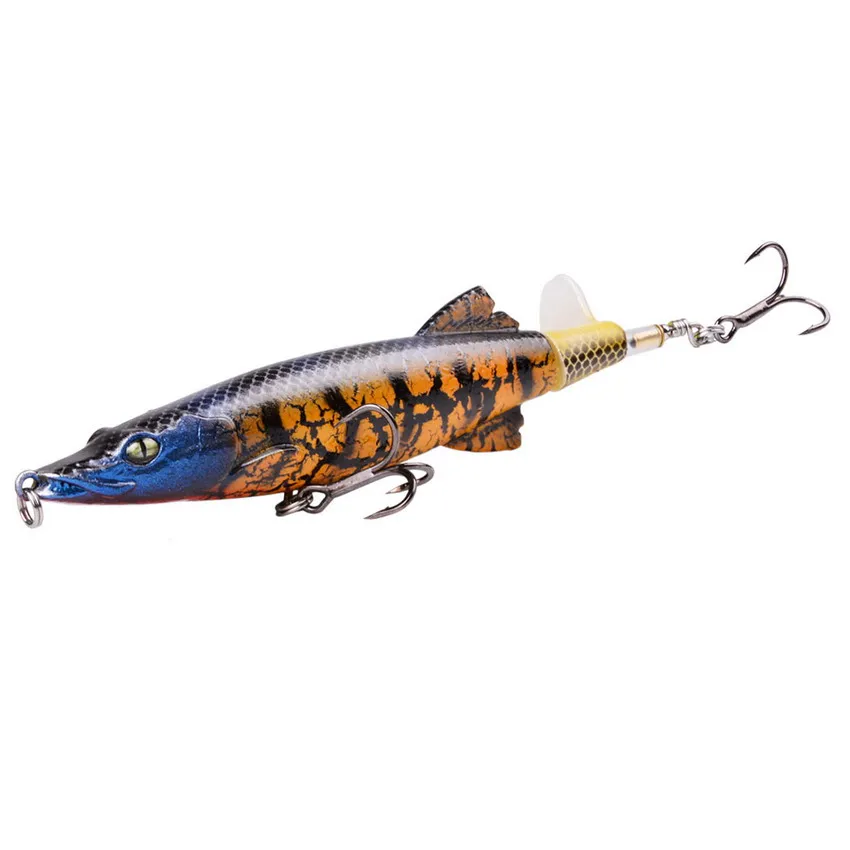 N03 1 шт. Whopper Plopper 13 см 16 г Поппер приманка Topwater плавающая искусственная жесткая приманка-воблер вращающийся хвост рыболовные снасти - Цвет: N03