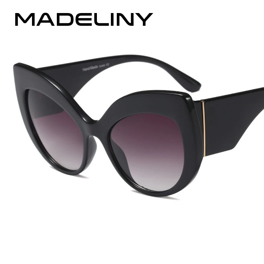 MADELINY модные негабаритные женские солнцезащитные очки кошачий глаз новые роскошные женские солнцезащитные очки фирменный дизайн винтажные очки UV400 MA023