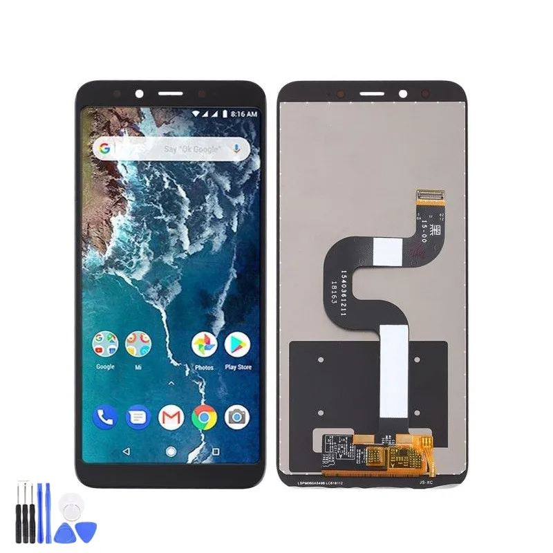 5 99 &quotоригинальный Mi 6X ЖК-дисплей с рамкой для XiaoMi A2 MIA2 ЖК-экран Замена