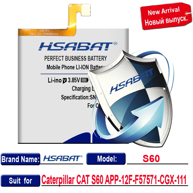 HSABAT 5050 мАч APP-12F-F57571-CGX-111 для гусеницы CAT S60 Высокое качество батареи мобильного телефона с номером отслеживания+ Бесплатные инструменты