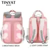 TINYAT Candy women canvas backpack waterproof feminina laptop backpack 15 Pink Patchwork school backpacks bags for teenage girls ► Photo 3/6