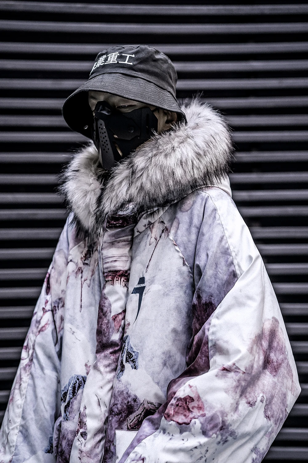 Tie-dye хлопчатобумажная одежда для мужчин и женщин с Горным бархатом плюс бархатное плотное зимнее пальто пара свободная хип-хоп норка мех хлопок