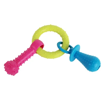 

Dog Puppy Toy Colourful Ring Dummy Dogs Pets Fetch Toy Ring With Chewy