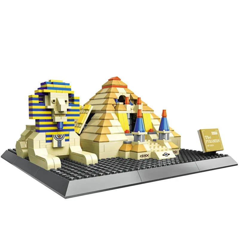 

The Pyramid Architecture Building Block Simulate Model Toys World Famous Building LegoINGlys Series Gift Toy For Children Kids