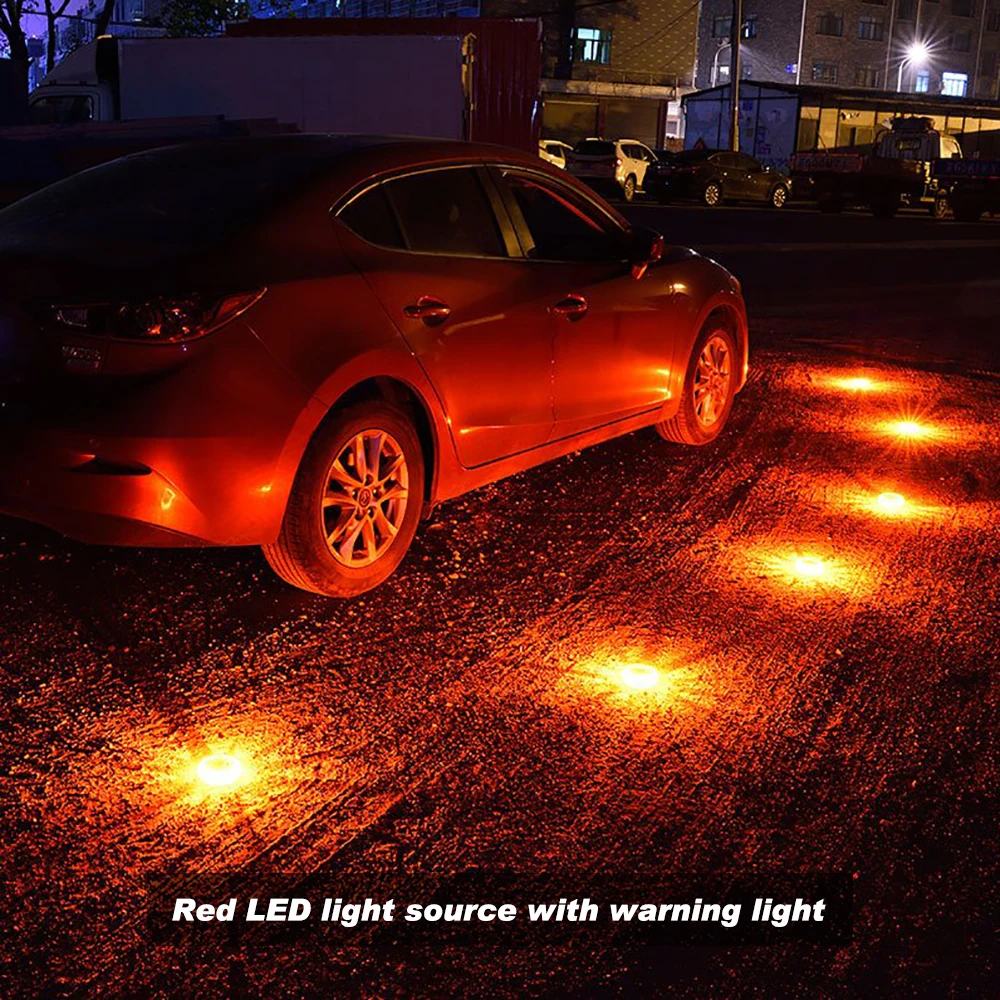 Аварийный световой сигнал автомобиля светодиодный Дорожного Движения Мигающий Предупреждение ночные огни дороги диск маяк красный