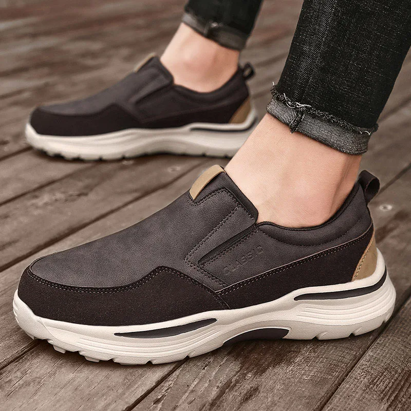 Men Casual Shoes Pu Leather Slip On Loafers Classic New Fashion Walking Shoe Big Size 47 48 Mens Shoe Free Shipping Mocasines