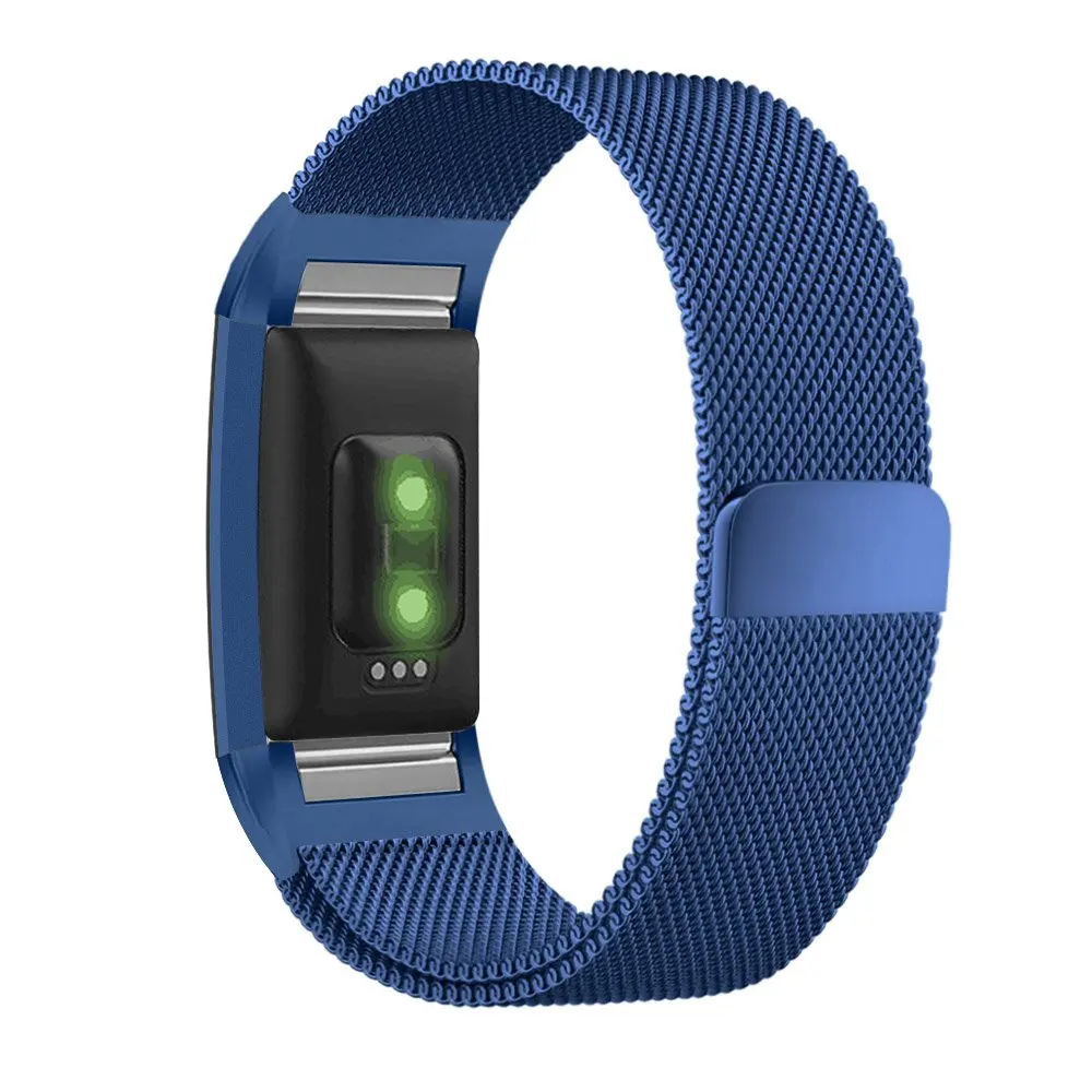 Для браслета Fitbit Charge 2 металлический ремешок Безвинтовой магнитный браслет из нержавеющей стали ремешок для Fitbit Charge2 сменные браслеты - Цвет: 6