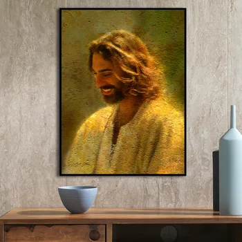 

New Home Decor Wall Art Prints And Posters Portrait Canvas Painting God Jesus Christ Picture For living Room Bedroom