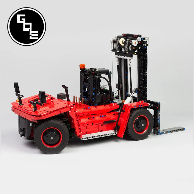 Техническая серия MOC-27807 42082 Модель D-тяжелый вилочный погрузчик модель грузовика