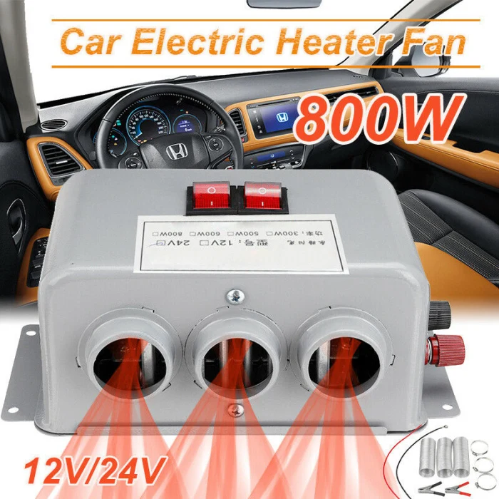 DC 12 V/24 V 800W автомобильный обогреватель вентилятор размораживатель ветрового стекла быстрый нагрев теплый туманоуловитель CSL88