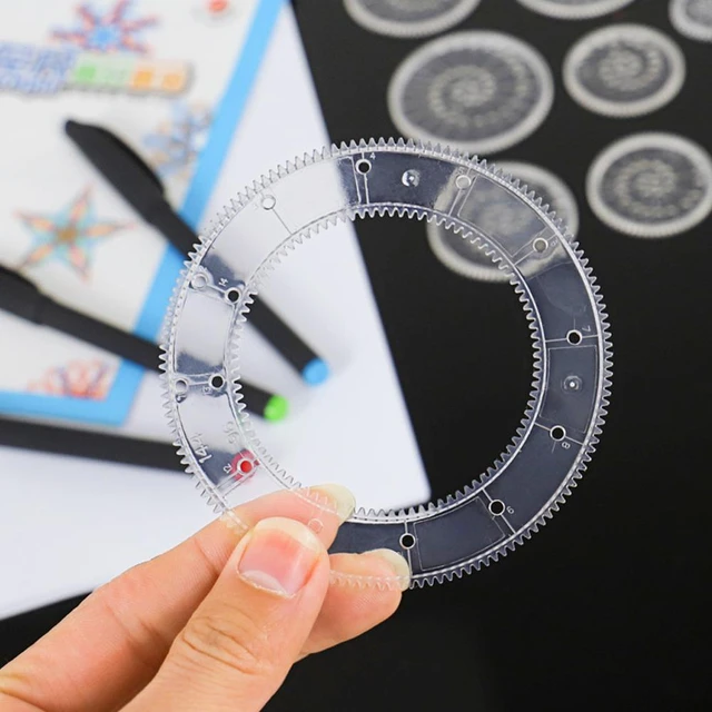 Funny Interlocking Gears Wheels Spirograph Drawing Toys Set Creative  Educational Toy for Children Painting Drawing Accessories - AliExpress