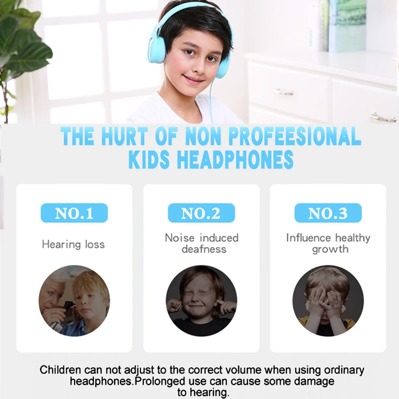Cute Kids Headphone 85dB Volume Limited Hearing Protection Headset 3 5mm Wired Earphone For Mobile Phone Girls Birthday Gifts