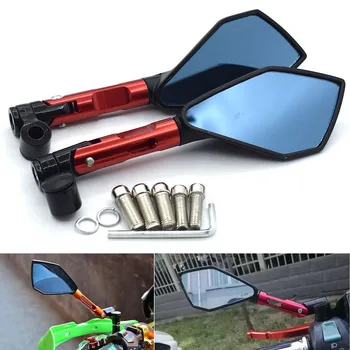 

Universal 8mm 10mm motorcycle rearview mirror CNC aluminum side mirror For KAWASAKI Z250 Z300 Z750 Z750S Z750R Z800 Z900 Z1000