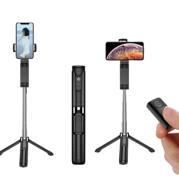 

2020 Wireless Selfie Stick for iPhone/Xiaomi/Huawei/Samsung Tripod Holder Stick with Remote Control Extendable Foldable Monopod