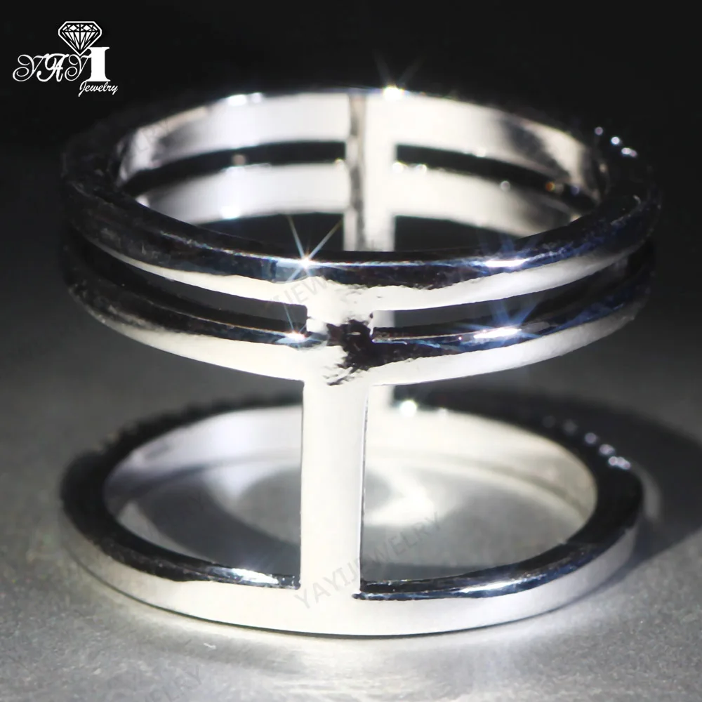 Ювелирные изделия yayi Мода Принцесса огранка 7.2CT белый циркон серебряный цвет обручальные кольца для влюбленных вечерние кольца 1182