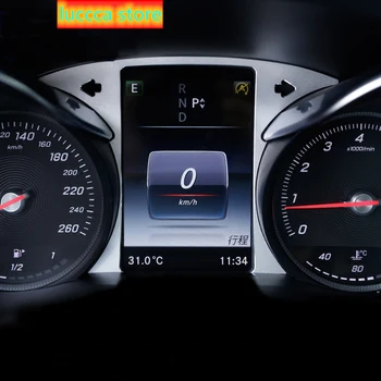 

For Mercedes Benz C Class W205 GLC Accessories Dashboard Screen Frame computer screen Panel Cover Trim Stickers Car Styling