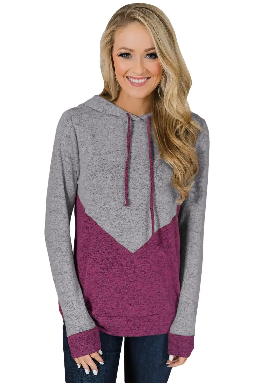 

Adogirl 2019 Women Red/Green/Yellow Stripe Rely on You Color Block Hoodie Autumn Plus Size Solid Color Hoodie Sudadera Mujer 2XL