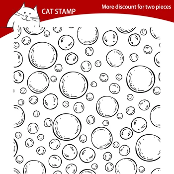 

Bubble Background Transparent Clear Stamps For Scrapbooking Card Making Photo Album Silicone Stamp DIY Decorative Crafts