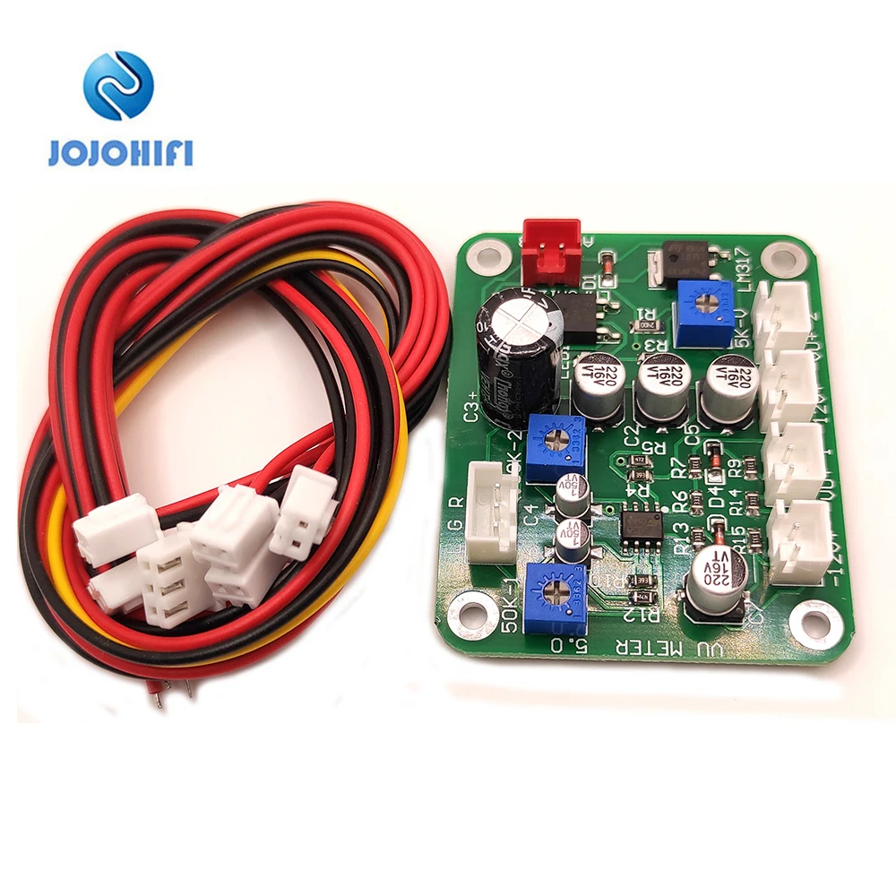 VU Meter Driver Board 5.0 Head Driver Board Meter Pre-Driver Board with Adjustable Light and Dark Backlight Amplifier mcintosh vu meter db level meter with backlight ta7318p driver board ic preamplifier vacuum tube amplifier audio diy accessories