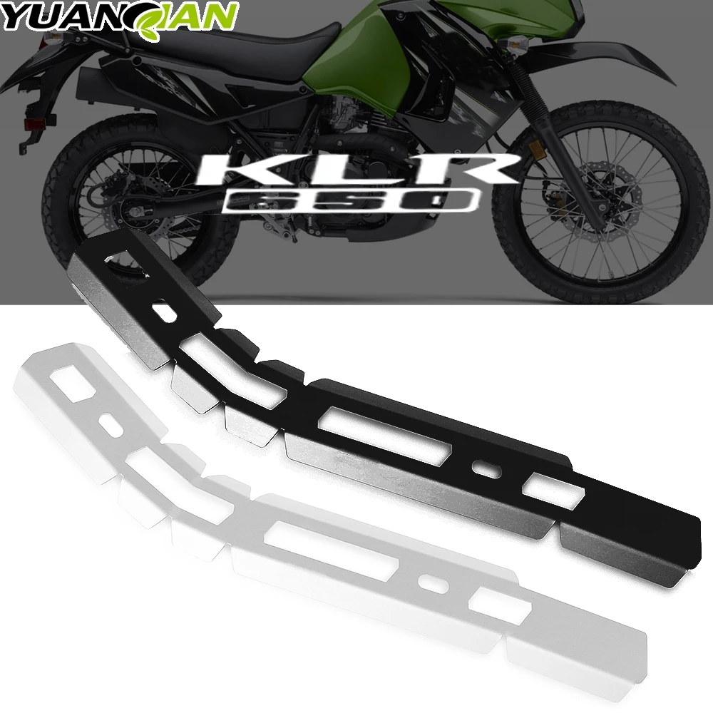 Exhaust Pipe Protection Cover Fit For KLR650 KLR 650 2008-2021 Silver 