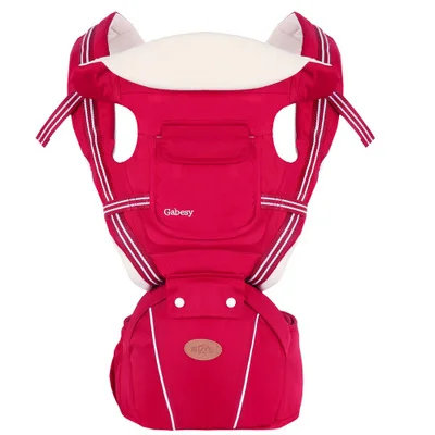Ergonomic Baby Carrier Sling Baby Wrap Waist Stool Multi-functional Hipseat Belt Backpack Kangaroo Waist Stool - Цвет: Красный