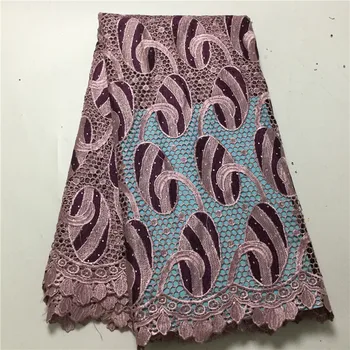 

Latest African Cord Laces Fabrics 2019 New Design Africain guipure Nigerian Water Soluble Lace Fabric for Women Dresses pl66-672