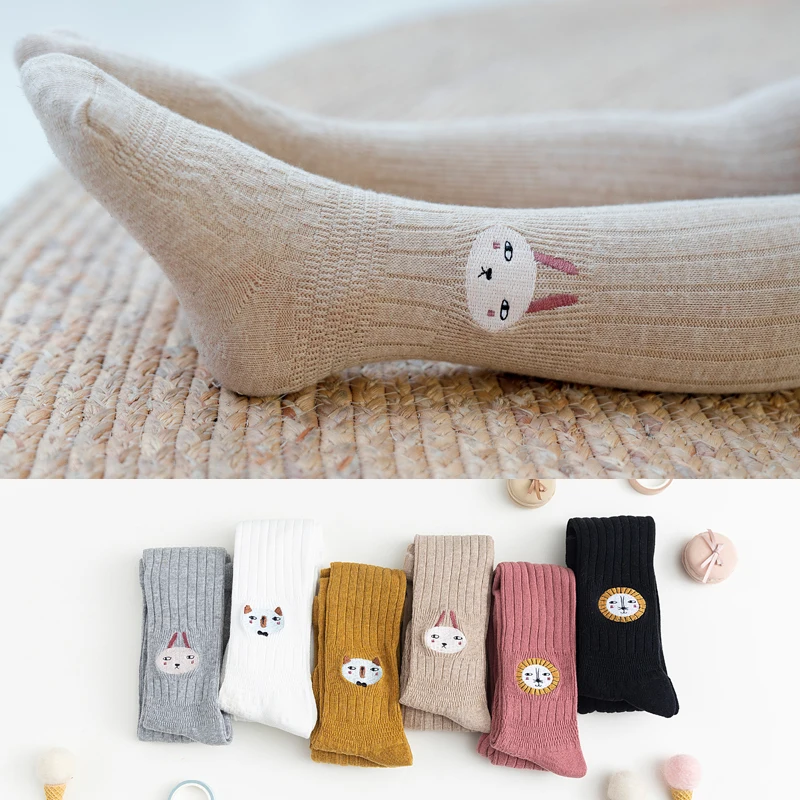 

1-8 Years Winter Kids Girls Pantyhose Toddler Girls Knitted Tights Warm Baby Girls Tights Multi Colors Baby Girl Long Stocking