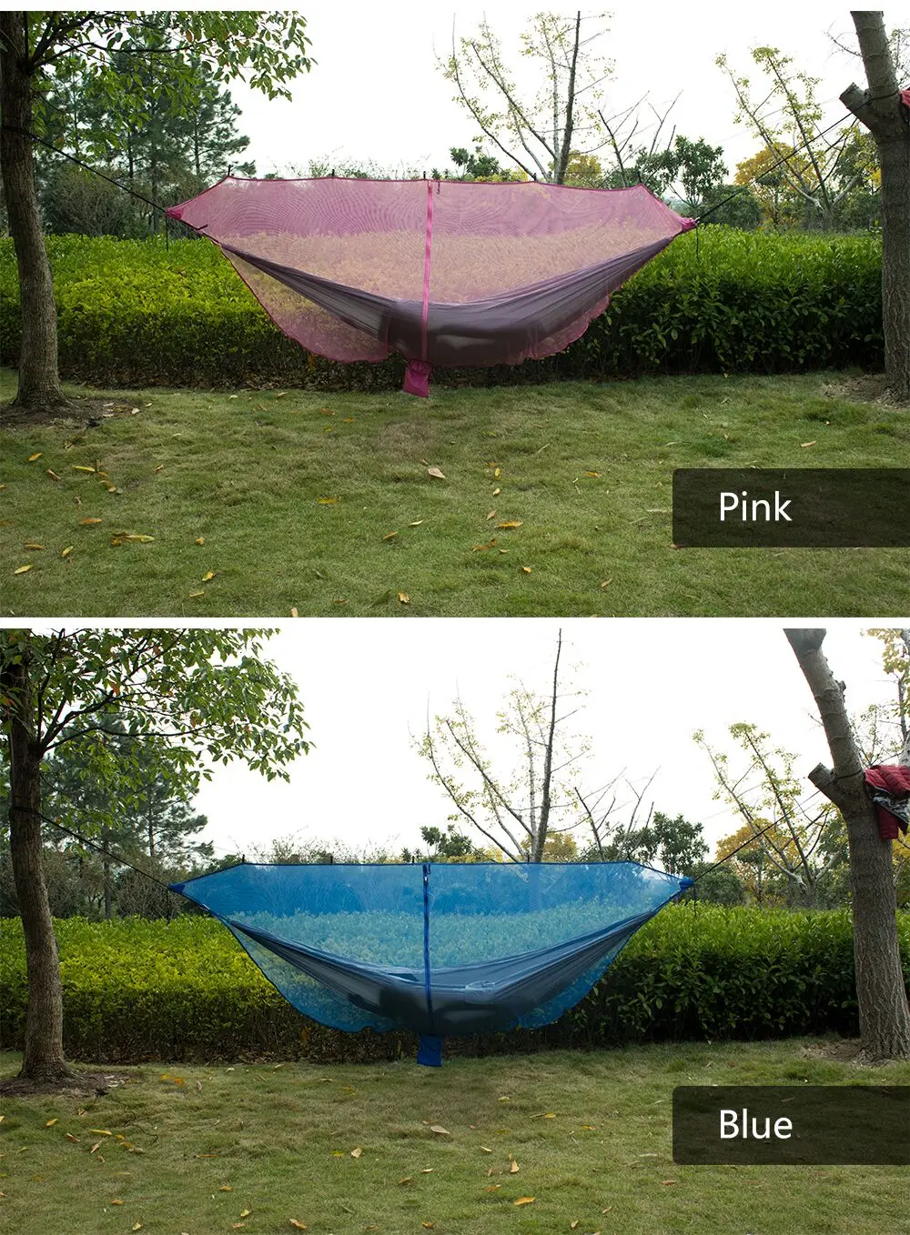 Outdoor Hammock Mosquito Net Travel Portable Double Person Foldable Separating Mosquito Bed Net, Hammock(not included)