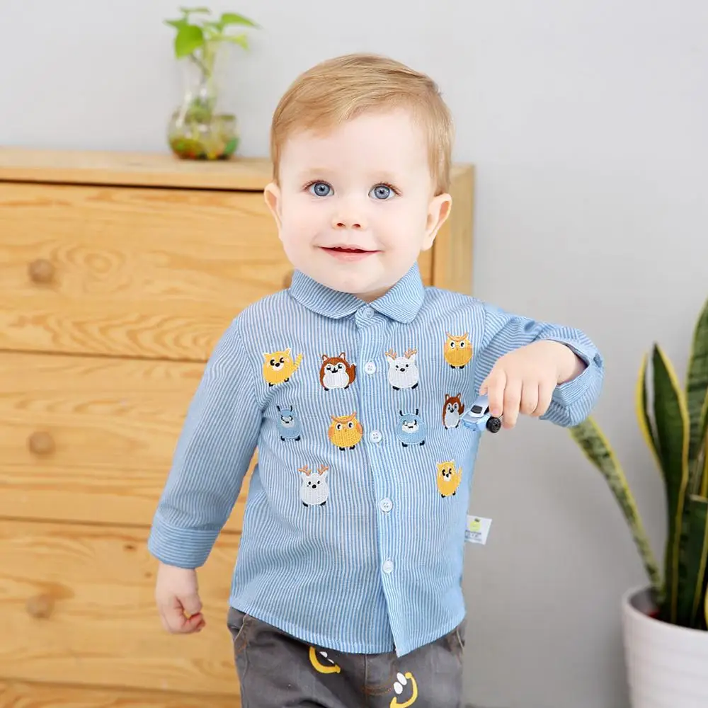 Ciciibear/новая весенняя одежда для малышей Детская рубашка в клетку с длинными