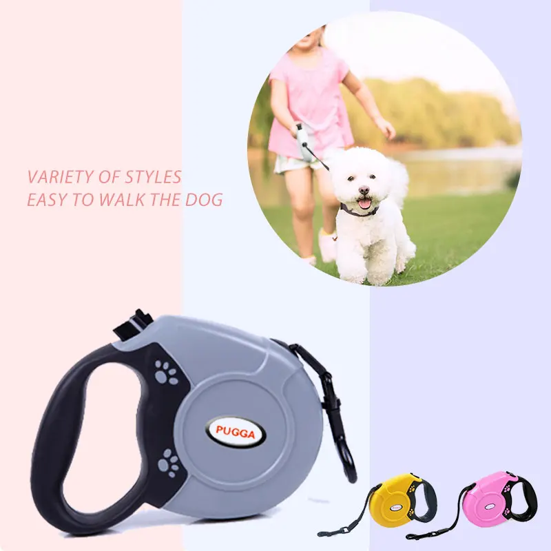

5M/8M Retractable Dog Chain Automatic Extension Nylon Traction Rope For Running Walking Portable Pet Supplies   