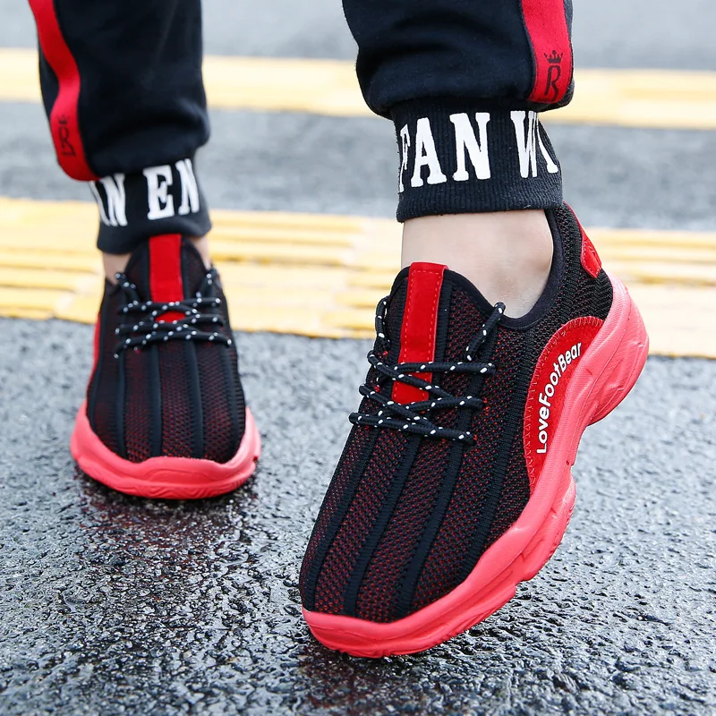 

Children Sports Shoes BOY'S Shoe New Style 2019 Autumn Mesh Shoes Breathable Mesh Big Virgin Girls Running Shoe
