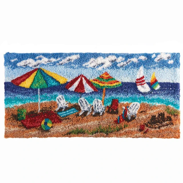 Crochet strings rugs Carpet embroidery with pattern Latch hook rug kits for  adults Cross stitch do it yourself Leaf Tapestry - AliExpress
