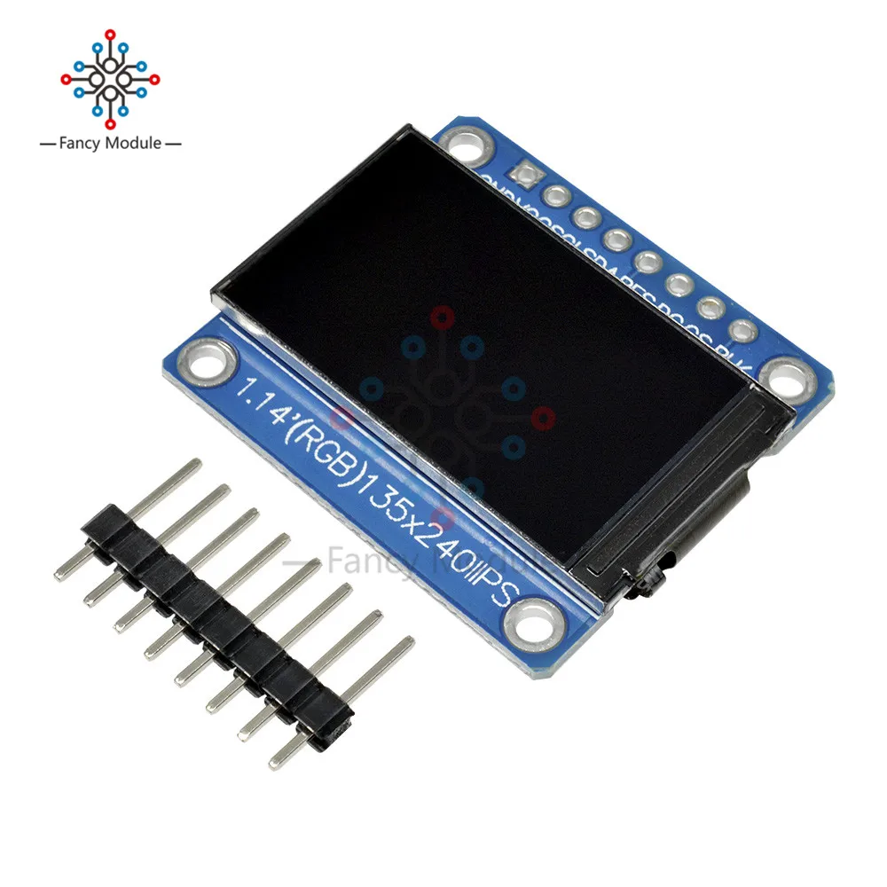 Diymore 1,14 дюймов SPI 240x135 RGB TFT ЖК-дисплей модуль ST7789 ips HD ЖК-дисплей для Arduino C51 STM32 3,3 V с булавкой