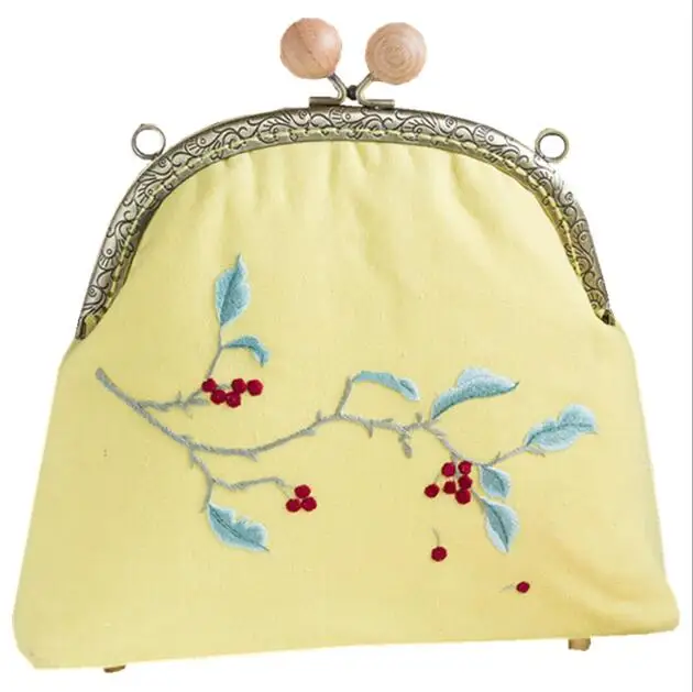 Золотая сумка вышивка с косым скотчем Европейский комплект для вышивки простой